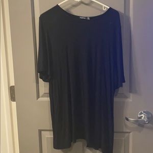 Boohoo oversized black tee shirt